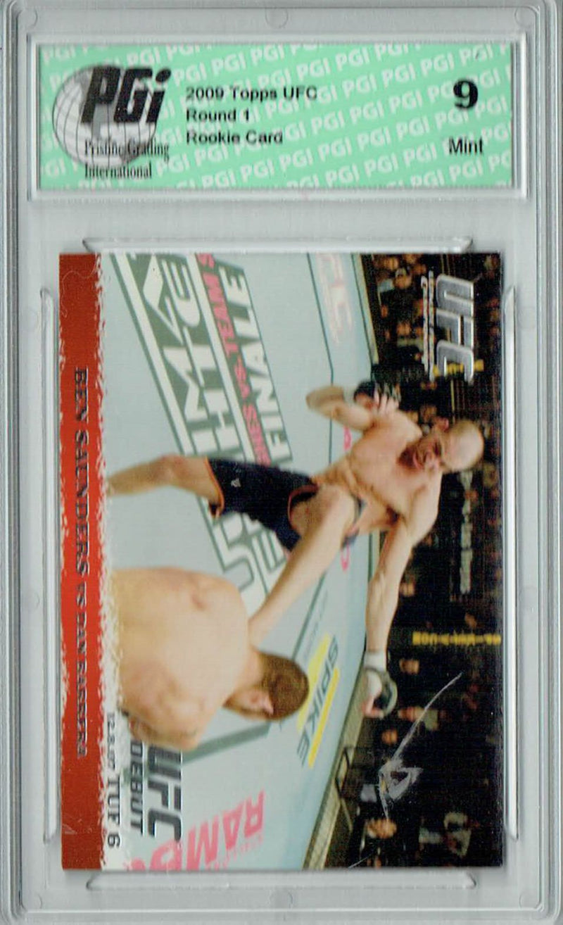 PGI 9 Ben Saunders & Dan Barrera 2009 Topps UFC #73 Round 1 Rookie Card
