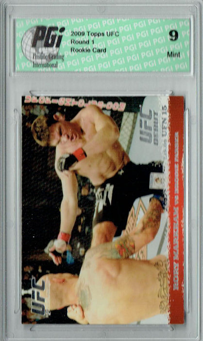 PGI 9 Rory Markham & Brodie Farber 2009 Topps UFC #90 Round 1 Rookie Card
