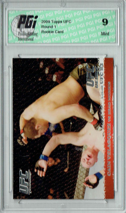 PGI 9 Cain Velasquez & Brad Morris 2009 Topps UFC #82 Round 1 Rookie Card