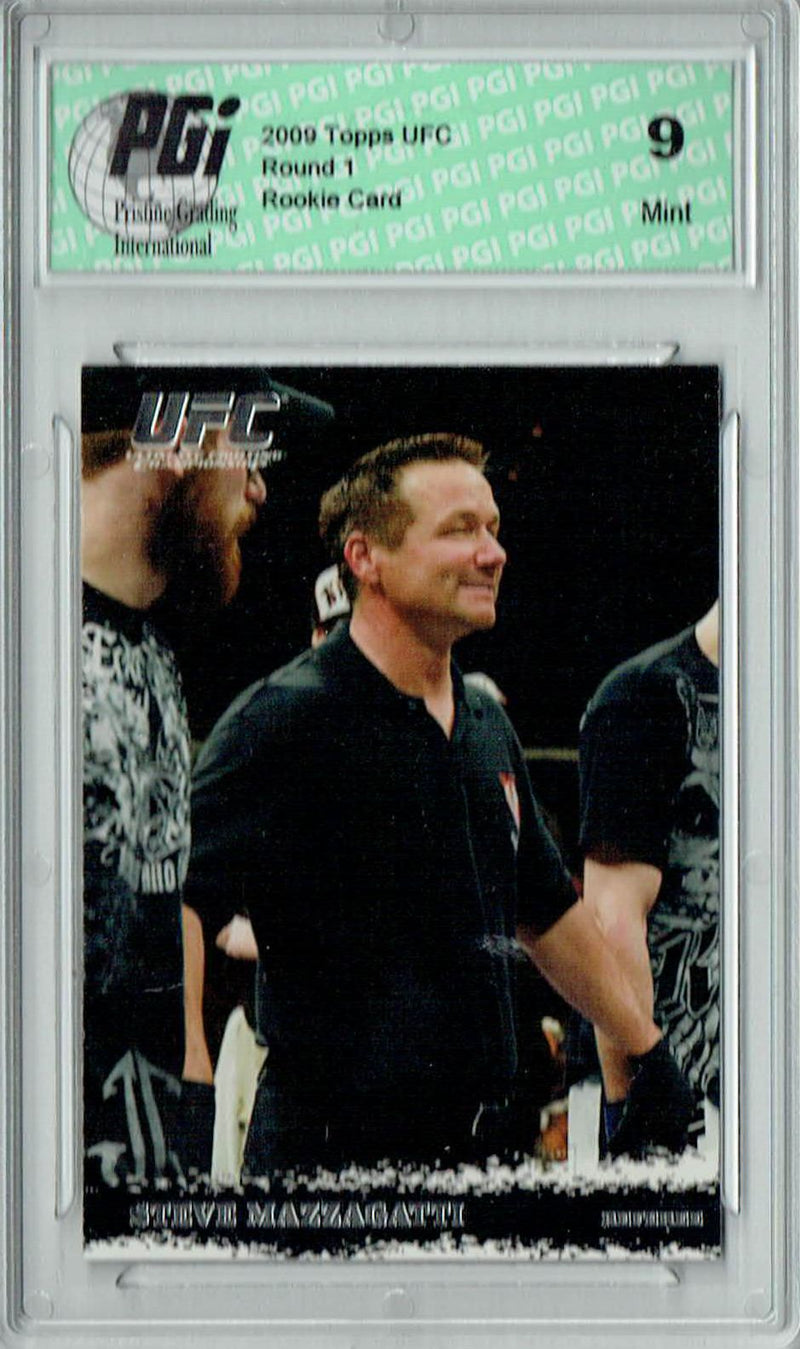 PGI 9 Steve Mazzagatti 2009 Topps UFC #92 Round 1 Rookie Card