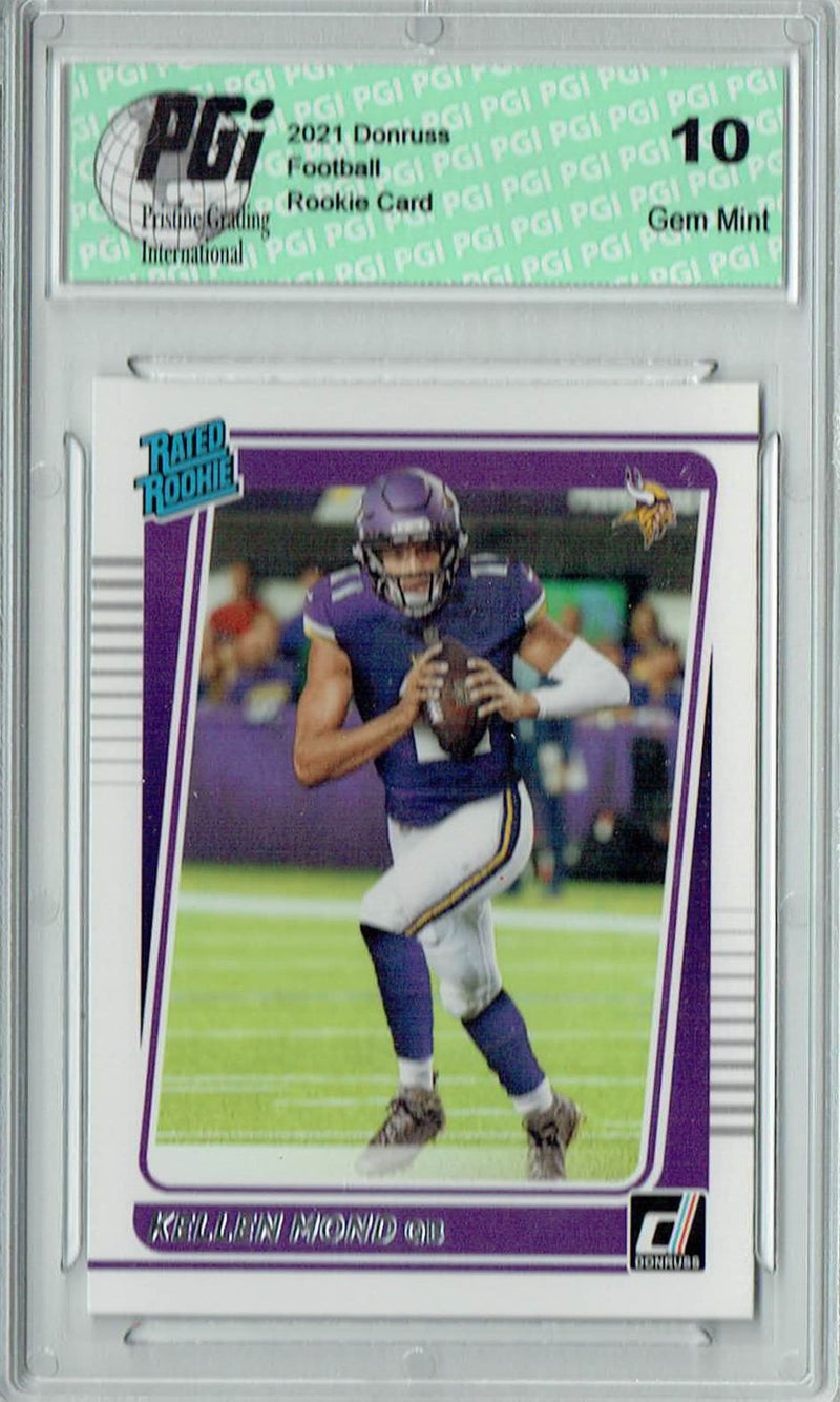 Kellen Mond 2021 Donruss Football #256 Gem Mint Rookie Card PGI 10
