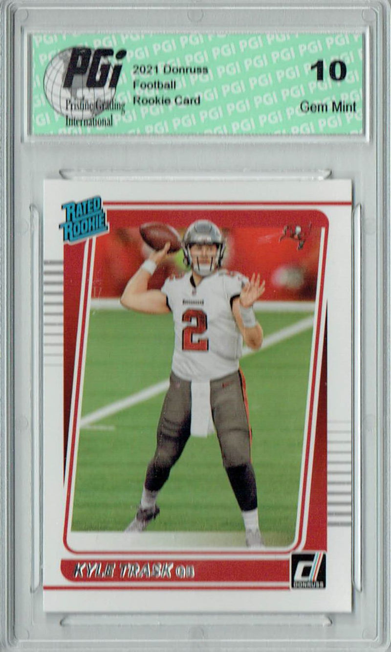 Kyle Trask 2021 Donruss Football #257 Gem Mint Rookie Card PGI 10