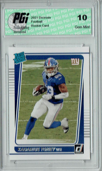 Kadarius Toney 2021 Donruss Football #264 Gem Mint Rookie Card PGI 10