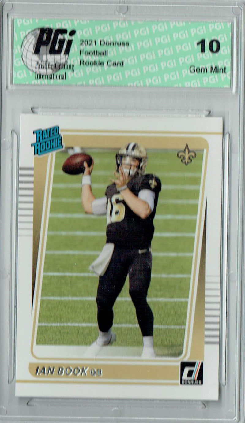 Ian Book 2021 Donruss Football #269 Gem Mint Rookie Card PGI 10