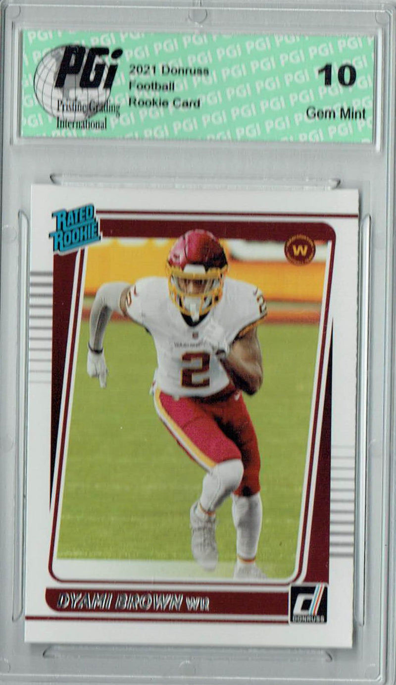 Dyami Brown 2021 Donruss Football #278 Gem Mint Rookie Card PGI 10