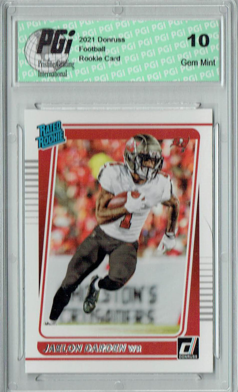 Jaelon Darden 2021 Donruss Football #288 Gem Mint Rookie Card PGI 10