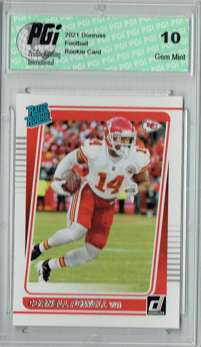 Cornell Powell 2021 Donruss Football #289 Gem Mint Rookie Card PGI 10