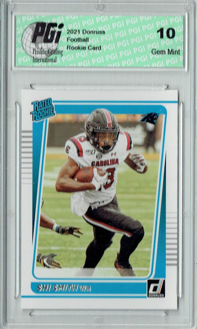 Shi Smith 2021 Donruss Football #315 Gem Mint Rookie Card PGI 10