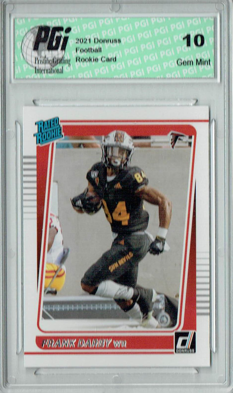 Frank Darby 2021 Donruss Football #311 Gem Mint Rookie Card PGI 10