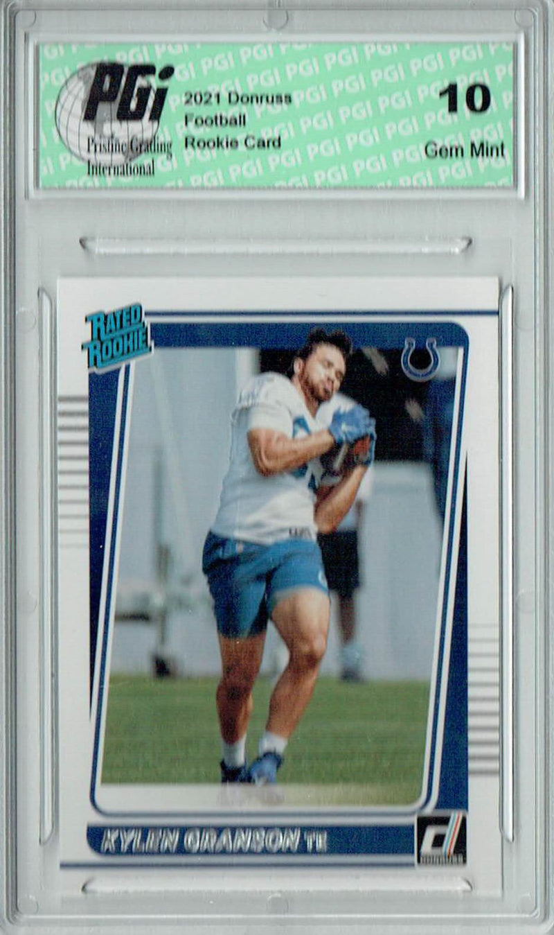 Kylen Granson 2021 Donruss Football #321 Gem Mint Rookie Card PGI 10