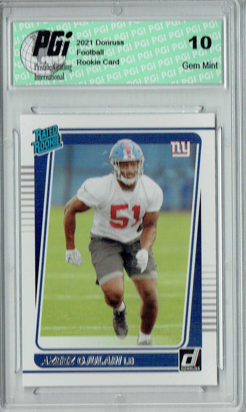 Azeez Ojulari 2021 Donruss Football #323 Gem Mint Rookie Card PGI 10
