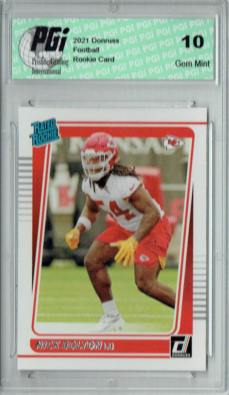 Nick Bolton 2021 Donruss Football #324 Gem Mint Rookie Card PGI 10