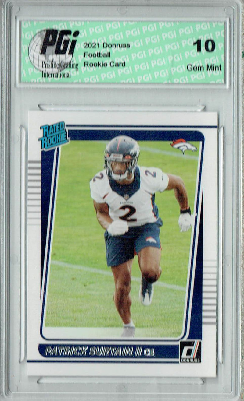 Patrick Surtain II 2021 Donruss Football #330 Gem Mint Rookie Card PGI 10