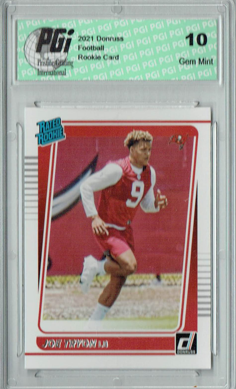 Joe Tryon 2021 Donruss Football #346 Gem Mint Rookie Card PGI 10