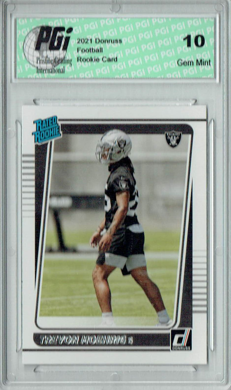 Tre'von Moehrig 2021 Donruss Football #350 Gem Mint Rookie Card PGI 10