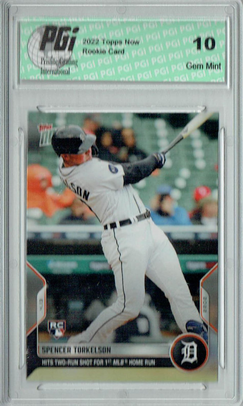 Spencer Torkelson 2022 Topps Now #48 1st HR - 1/5,385 Rookie Card PGI 10