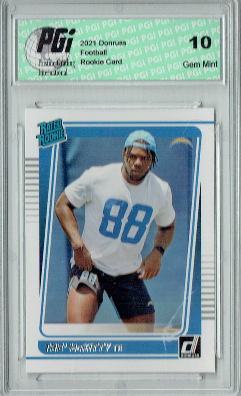 Tre' McKitty 2021 Donruss Football #304 Gem Mint Rookie Card PGI 10