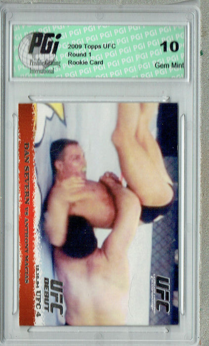 Dan Severn - Anthony Macias 2009 Topps UFC #2 Silver 1/288 Rookie Card PGI 10