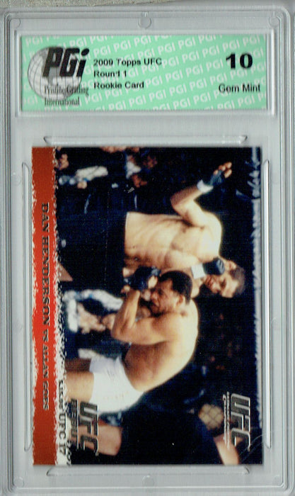 Dan Henderson - Allan Goes 2009 Topps UFC #6 Silver 1/288 Rookie Card PGI 10