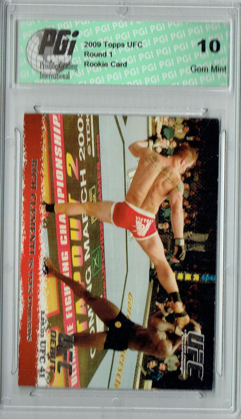 @ Rich Clementi Yves Edwards 2009 Topps UFC #13 Silver 1/288 Rookie Card PGI 10