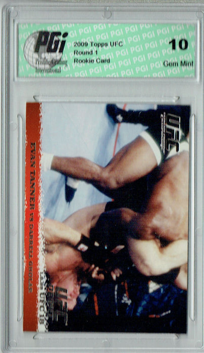 Evan Tanner - Darrell Gholar 2009 Topps UFC #7 Silver 1/288 Rookie Card PGI 10