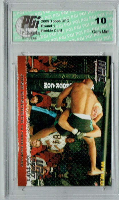 Josh Koscheck - Chris Sanford 2009 Topps UFC #23 Silver 1/288 Rookie Card PGI 10