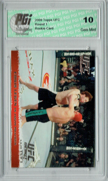 Chris Leben - Jason Thacker 2009 Topps UFC #20 Silver 1/288 Rookie Card PGI 10