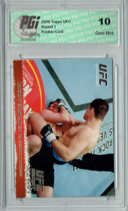 Diego Sanchez - Kenny Florian 2009 Topps UFC #21 Silver 1/288 Rookie Card PGI 10
