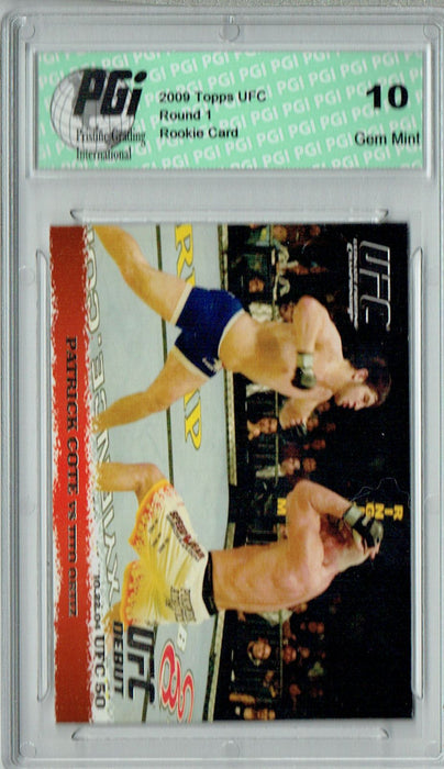 Patrick Cote - Tito Ortiz 2009 Topps UFC #18 Silver 1/288 Rookie Card PGI 10