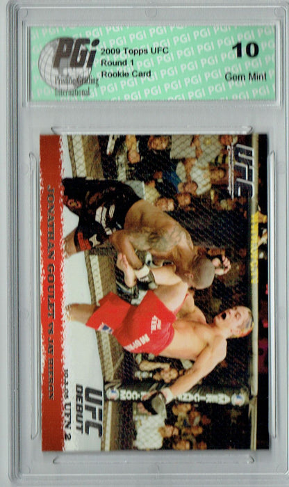 Jonathan Goulet - Jay Hieron 2009 Topps UFC #35 Silver 1/288 Rookie Card PGI 10