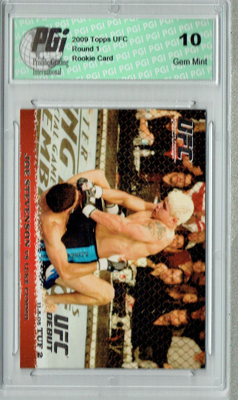 Joe Stevenson - Luke Cummo 2009 Topps UFC #29 Silver 1/288 Rookie Card PGI 10