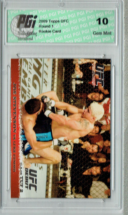 Joe Stevenson - Luke Cummo 2009 Topps UFC #29 Silver 1/288 Rookie Card PGI 10