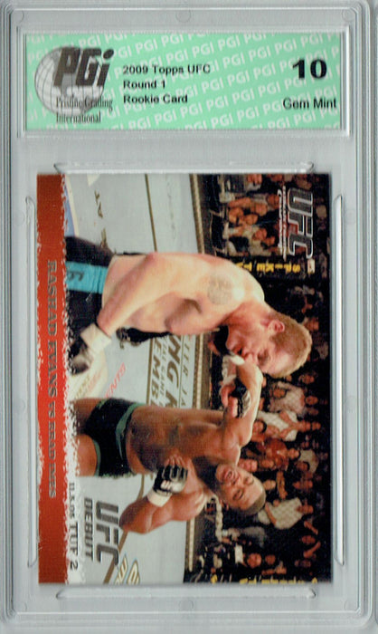 Rashad Evans - Brad Imes 2009 Topps UFC #31 Silver 1/288 Rookie Card PGI 10