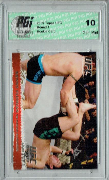 Kenny Florian - Diego Sanchez 2009 Topps UFC #26 Silver 1/288 Rookie Card PGI 10