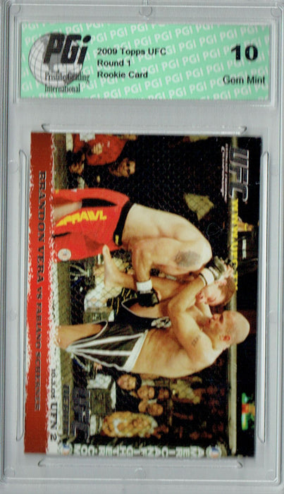Brandon Vera/Fabiano Scherner 2009 Topps UFC #34 Silver 1/288 Rookie Card PGI 10