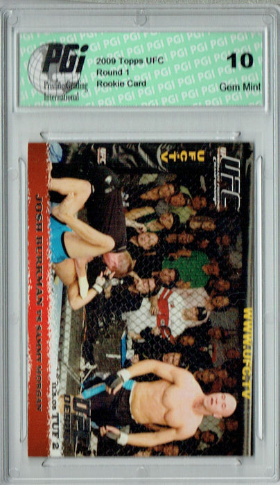 Josh Burkman - Sammy Morgan 2009 Topps UFC #28 Silver 1/288 Rookie Card PGI 10