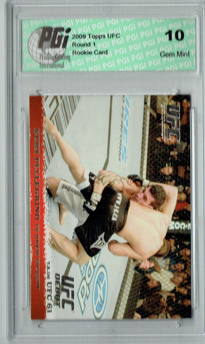 Kurt Pellegrino/Drew Fickett 2009 Topps UFC #48 Silver 1/288 Rookie Card PGI 10