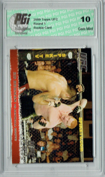 Ed Herman - Kendall Grove 2009 Topps UFC #44 Silver 1/288 Rookie Card PGI 10