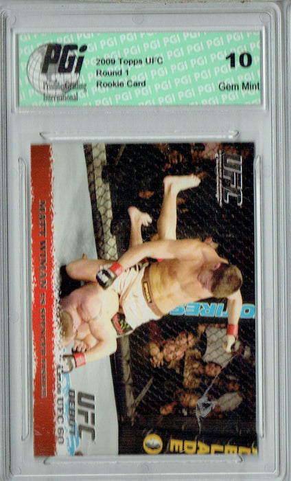 Matt Wiman - Spencer Fisher 2009 Topps UFC #40 Silver 1/288 Rookie Card PGI 10