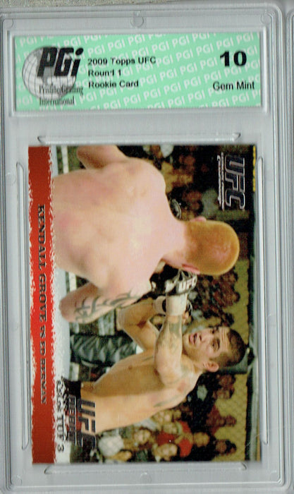 Kendall Grove - Ed Herman 2009 Topps UFC #41 Silver 1/288 Rookie Card PGI 10