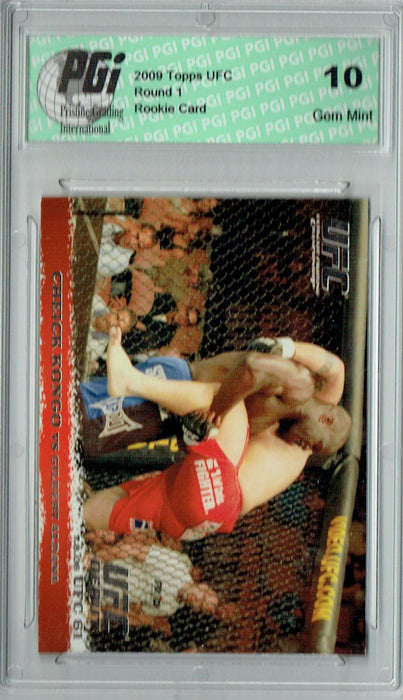 Cheick Kongo - Gilbert Aldana 2009 Topps UFC #47 Silver 1/288 Rookie Card PGI 10