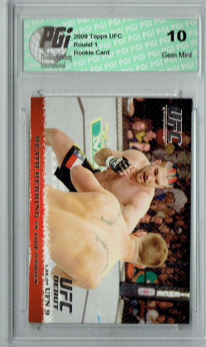 Heath Herring - Jake OBrien 2009 Topps UFC #57 Silver 1/288 Rookie Card PGI 10