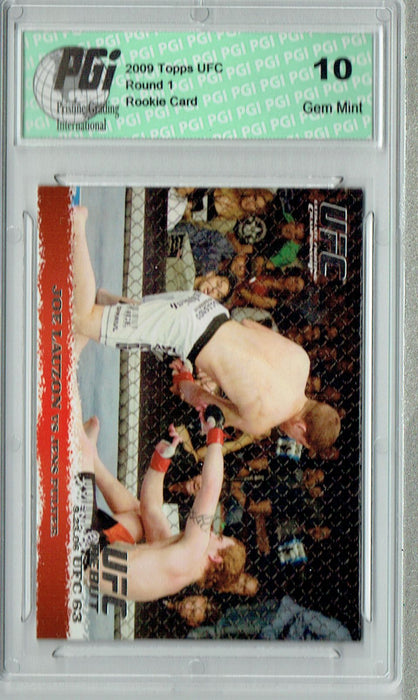 Joe Lauzon - Jens Pulver 2009 Topps UFC #53 Silver 1/288 Rookie Card PGI 10