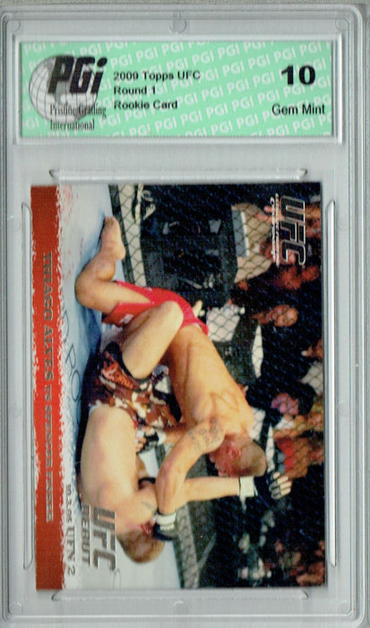 Thiago Alves - Spencer Fisher 2009 Topps UFC #37 Silver 1/288 Rookie Card PGI 10