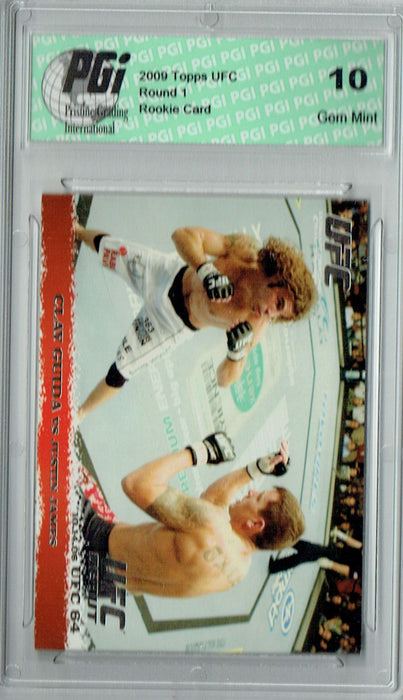 Clay Guida - Justin James 2009 Topps UFC #56 Silver 1/288 Rookie Card PGI 10
