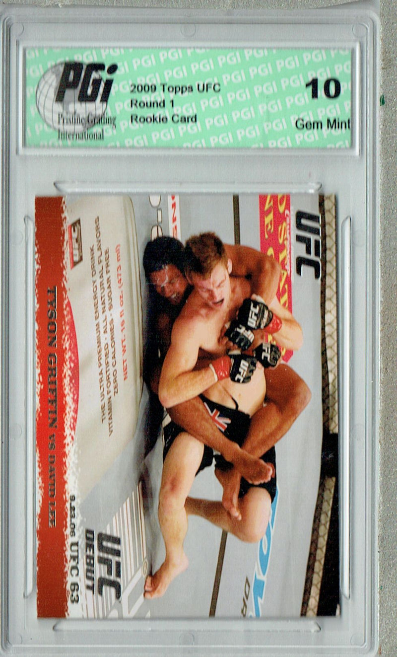 Tyson Griffin - David Lee 2009 Topps UFC #52 Silver 1/288 Rookie Card PGI 10