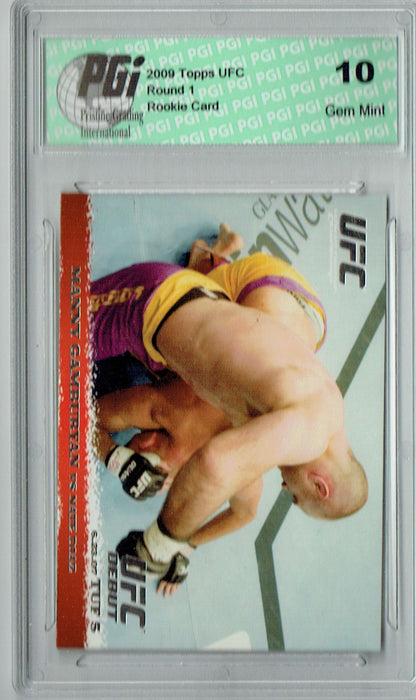 Manny Gamburyan - Nate Diaz 2009 Topps UFC #67 Silver 1/288 Rookie Card PGI 10