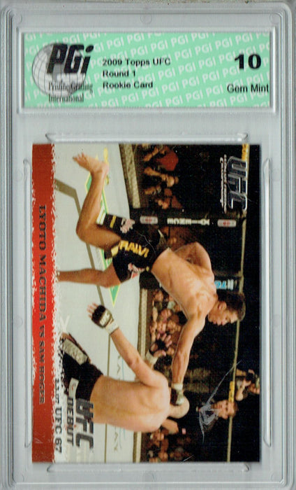 Lyoto Machida - Sam Hoger 2009 Topps UFC #59 Silver 1/288 Rookie Card PGI 10