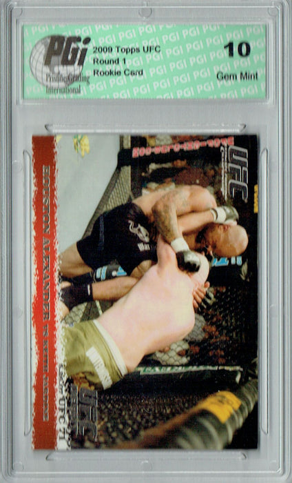 Houston Alexander/Keith Jardine 2009 Topps UFC #64 1/288 Rookie Card PGI 10