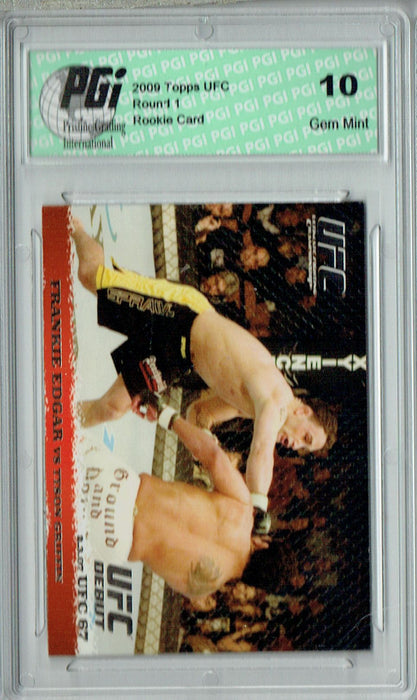 Frankie Edgar - Tyson Griffin 2009 Topps UFC #60 Silver 1/288 Rookie Card PGI 10